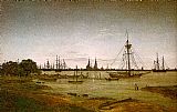 Port by Moonlight by Caspar David Friedrich